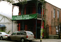 Siam Cafe, with the music venue Dragon’s Den upstairs, has some of New Orleans’  best Thai food. Customers have the option of listening to the nightly music performer while chowing down.