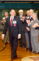 Loyola held its annual athletic Hall of Fame induction ceremony on Saturday.  Among the honorees were football player “Pel” Hughes, 1950s basketball standout Carl Lavie, and the entire 1955 baseball team. 	