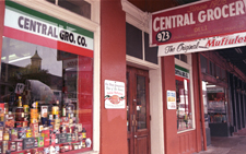 The Central Grocery Co. and Deli, located on Decatur Street just past Cafe Du Monde, makes huge mufaletta sandwiches, baked to a dark golden brown and liberally coated with olive oil.