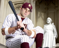 Communications senior Ryan Moity transferred from LSU in his freshman year to become the leader of the Loyola baseball team. Last season, he led the Â´Pack in most major categories and plans to operate a Wing Zone franchise upon graduation.