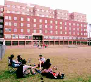 The Res Quad looks uncluttered for the first time since construction on Carrollton Hall began in Aug. 2004. Clean up from the construction is nearly complete, and the walkway between Buddig and Carrollton Hall is now clear.