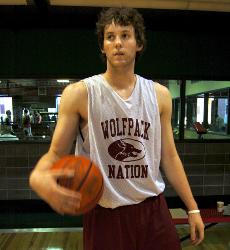 Nick Tuszynski walks on to The Den for practice in the fall preseason. He hurt his right ankle against Dillard on Feb. 3, but hell be ready for a game against Tougaloo on Feb. 8.