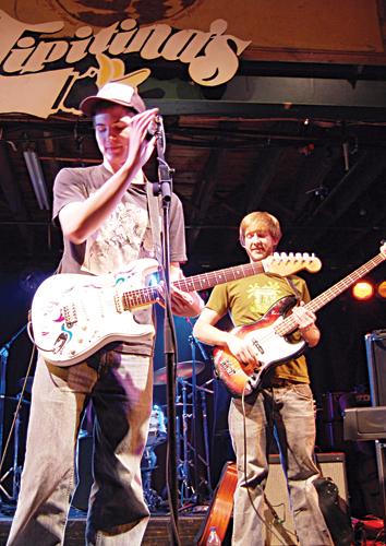Band members Michael Franco and Thomas Eschew perform at Tipitinas on Jan. 31. Members hail from both Loyola and Tulane.