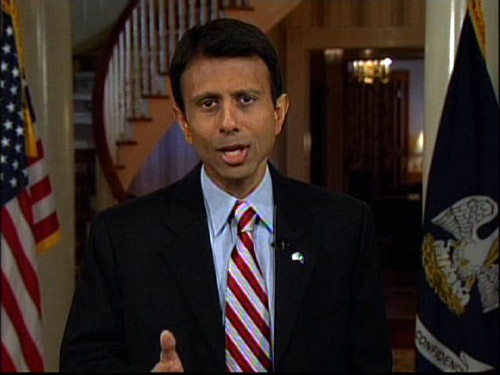 Gov. Bobby Jindal delivers the Republican Partys official response to President Barack Obamas address. He will give Loyola’s commencement address to graduating seniors.  