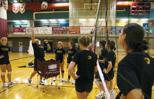 Volleyball Team gets for season opener