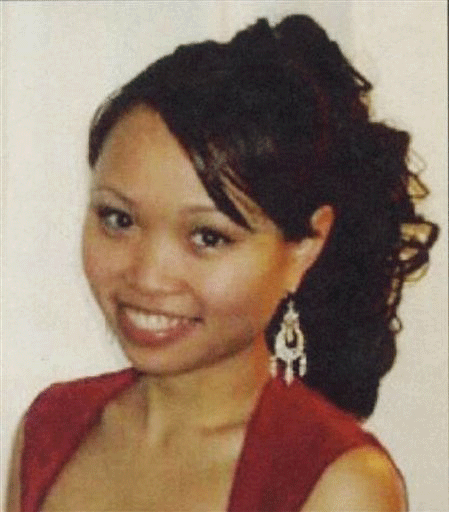 This undated photo released by New Haven Police Dept., shows Yale graduate student Annie Le who disappeared on Sept. 8, 2009. Raymond Clark III, 24, a Yale lab technician was arrested Thursday Sept. 17, 2009 and charged with murdering the graduate student in the research building where they both worked.