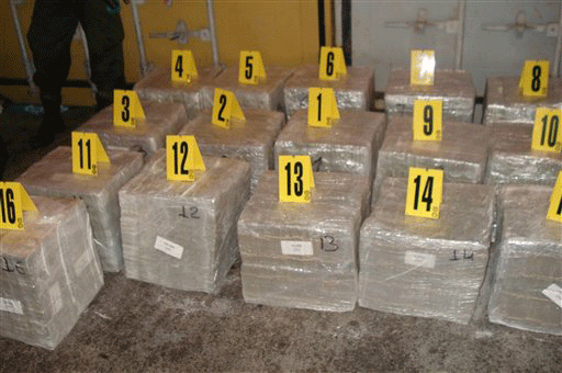 This undated handout photo provided by the U.S. Immigration and Customs Enforcement (ICE) shows money seized in a Buenaventura, Colombia during the inspection process of containers arriving from Mexico. U.S. and Colombian authorities seized $41 million in suspected drug money over the past two weeks _ one of the largest seizures in the history of the countries joint efforts, law enforcement officials said Monday, Sept. 29, 2009.
