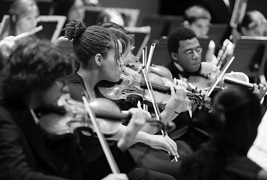 The Loyola Symphony Orchestra performs a concert in Roussel Hall Saturday, April 18.