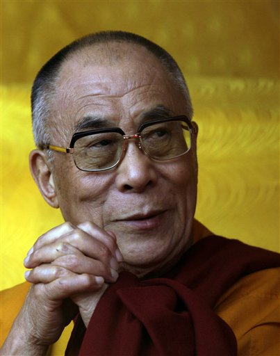 Tibetan spiritual leader the Dalai Lama looks on during a public meeting in Tawang, near the frontier with Chinese-controlled Tibet, Arunachal Pradesh state, India, Wednesday, Nov. 11, 2009. China has protested the Tibetan spiritual leader's week long visit to the northeastern Arunachal Pradesh state that began Sunday after months of rising friction between India and China.
