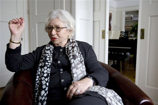 * CORRECTS AGE OF MEIJER IN BERGEN BELSEN **Berthe Meijer is seen during an interview with the Associated Press at her home in Amsterdam, Netherlands, Friday, March 12, 2010. Meijer, now 71, a former 6-year-old inmate of Bergen Belsen offers a rare glimpse of Anne in the final weeks of her life in the German camp, struggling to keep up her own spirits even as she tried to lift the morale of the smaller children. Meijer's memoir, being published in Dutch later this month, is the first to mention 