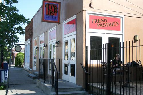 P J’s Coffee and Tea Co. on Maple Street is local favorite for fresh brewed coffee and a comfy place to sit and study.