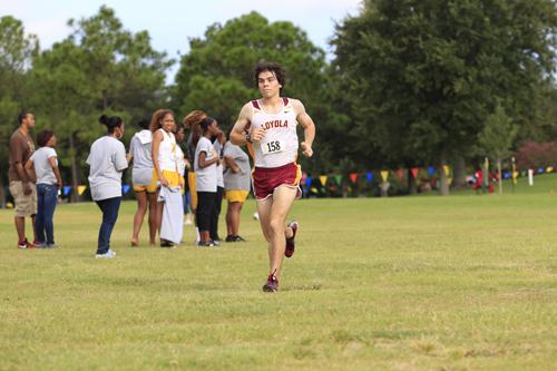 Abraham Thacker, biology freshman, is a cross country runner for the Wolfpack.