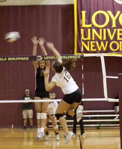 Loyola volleyball practice