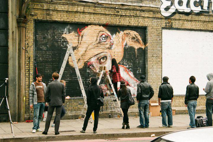 A mural in East London.