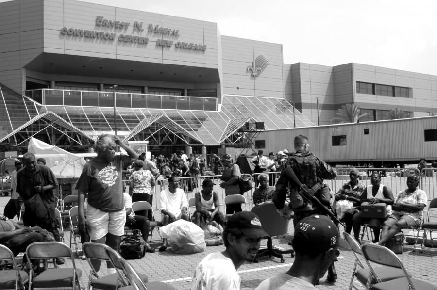 The convention center is no longer a refugee camp. It remains a symbol of the disaster.