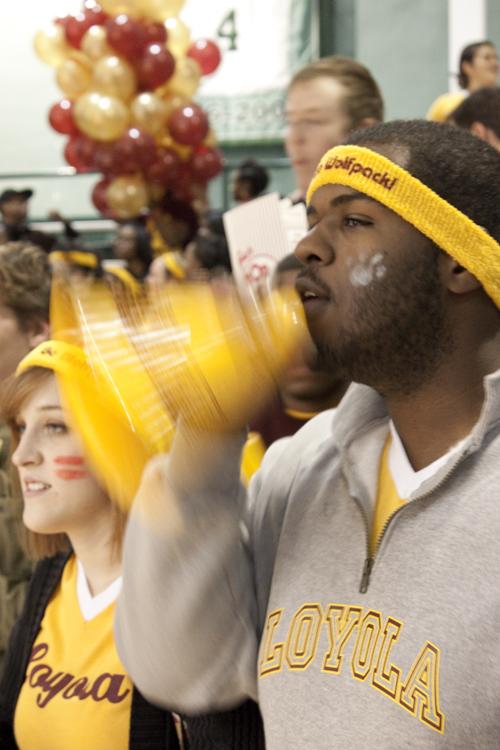 Fans cheered on the men’s basketball team in Foglemanns Arena on Sunday, Nov. 6. The Wolfpack men lost to the Tulane Green Wave 89-60.