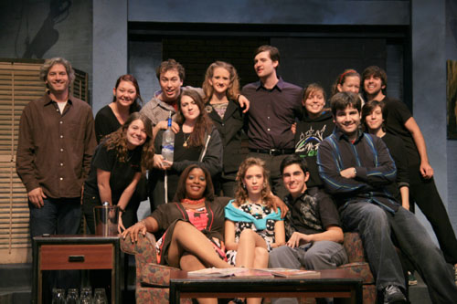 The cast and crew of “The Misanthrope,” worrked together  over the course of five weeks along with 29 stagecraft students and work-study participants. They worked around 1190 hours constructing the set, hanging the lights, and striking the show.