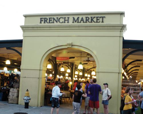 The French Market is a popular downtown destination for tourists and locals alike. It played host to the French Quarter Festival Saturday, April 9.