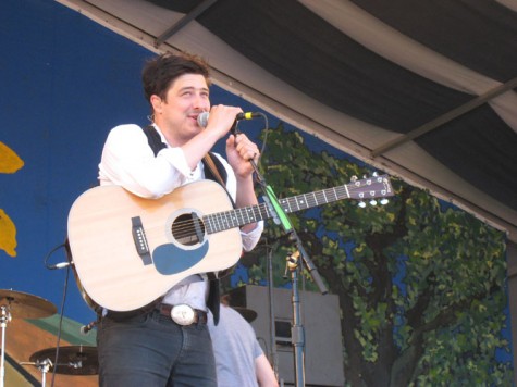 Marcus Mumford of the band Mumford and Sons performs at Jazz Fest on Friday, April 29. Jazz Fest will continue this weekend at the Fair Grounds Race Course on Gentilly Boulevard.