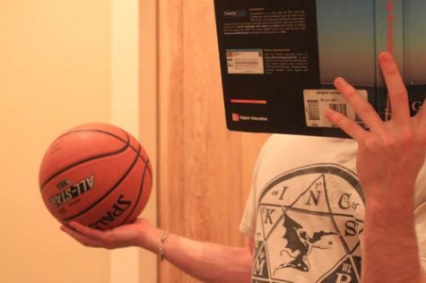 Players put books before the ball