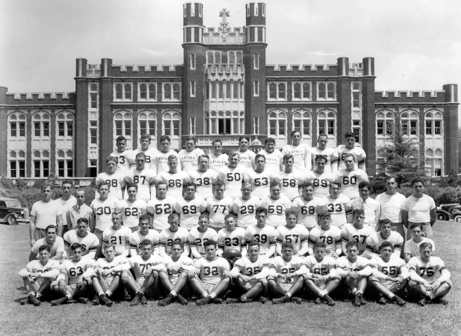 Once a part of the Loyola Intercolegiate Sports Program, the football team was decommisioned after its 1939 season.  Players kept their scholarships throughout the year, but they ended in the fall of 1940.  Several players also went on to play in the NFL.  