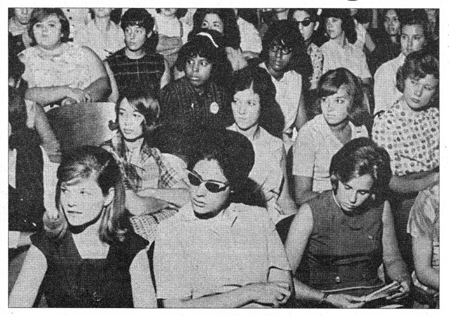 File photo from The Wolf yearbook, 1965. Black students often found themselves isolated in the early