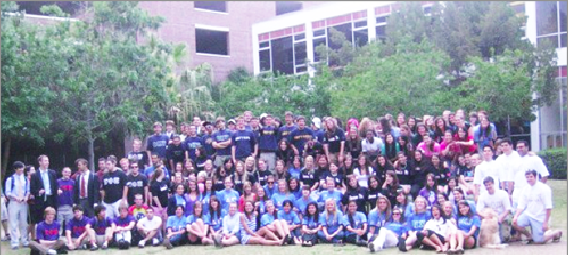 The Loyola chapter of the National Panhellenic Council stands assembled in the Peace Quad during Greek Week 2011. The National Panhellenic Council is a powerful influence on an omnipresent facet of college campuses.