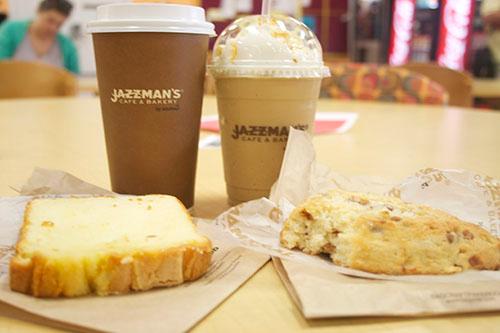 Fresh scones with a Carmel blast or a cup of coffee with pound cake are some items served at Jazzman’s. Located on Loyola’s Broadway campus serves as a new uptown dinning for students. 