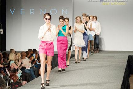 Models walk in a fashion show put on by Vernon Clothing boutique at last year’s event. Vernon Clothing is a featured retailer this year.