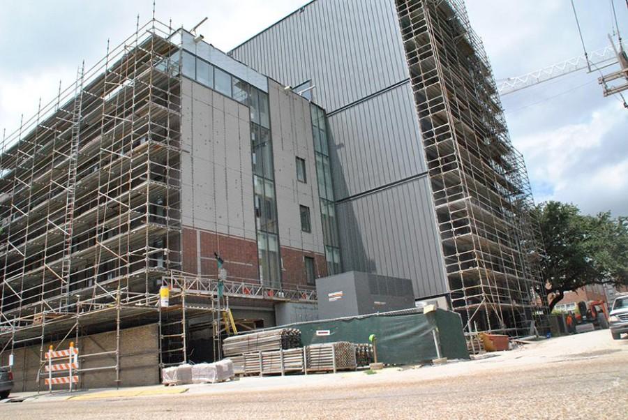 Construction continues on Monroe Hall. The projected estimate date has remained Summer 2015.
