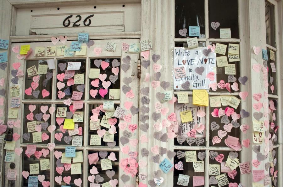 When Camellia Grill was closed for two years following Hurricane Katrina, loyal customers posted sticky notes on the diner to show their support and dedication. The owner has applied for landmark status recently.