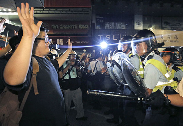 Hong Kong students hold protests