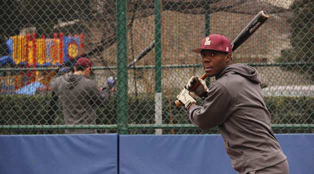  Aaron Inman, political science freshman,  steps up to bat at an afternoon practice. Inman and the Wolf Pack have been up and down this season but a key win over the next few games could put them over the top.