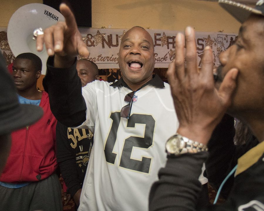James Andrews sings at the Ooh Poo Pah Doo Bar in the Treme as his second line for Will Smith. Smith, a former New Orleans Saint, was shot killed in an altercation after a minor traffic accident in the Lower Garden District on April 9.