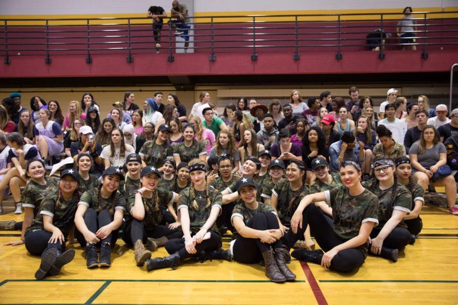 Loyola’s assorted Greek chapters perform choreographed skits and dances to close out Greek Week.  