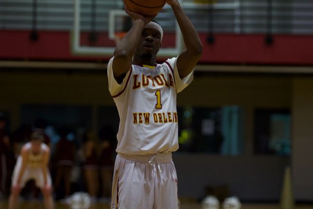 Junior Nick Parker takes a free throw in his game on Jan. 26. The Wolf Pack play William Carey on Friday. Photo credit: Marisabel Rodriguez