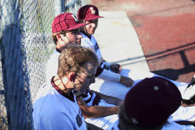 Finance junior Jason Roussel and teammates taking a break in between games against Louisiana State University-Alexandria. The Wolf Pack is set to play Blue Mountain College Friday March 24, 2017. 