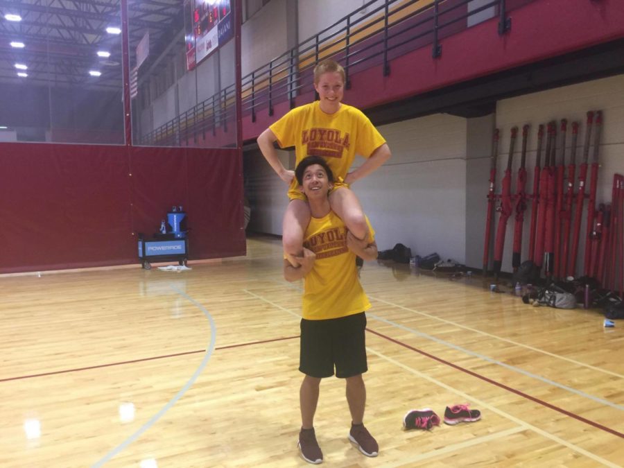 Sports editor JC Canicosa tries out the sport of cheerleading. Certainly, this can only go well.