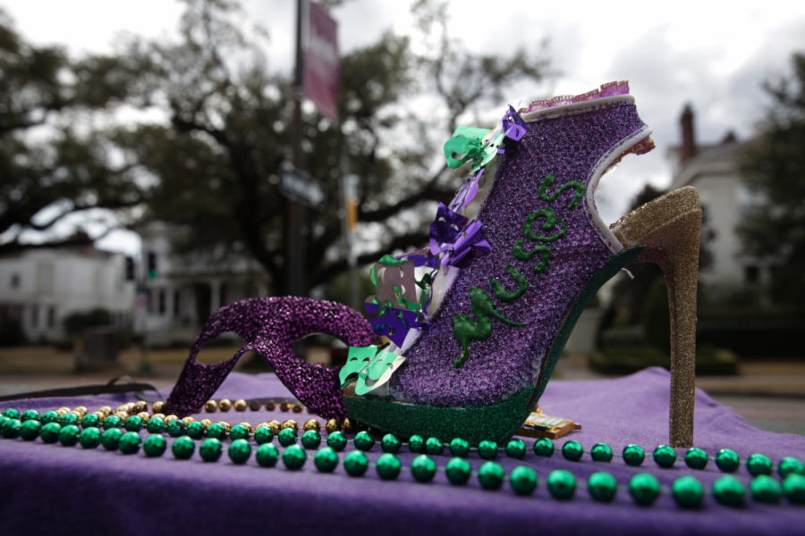 The Krewe of Muses is an all-female krewe well known for their high heel throws. The Krewe of Muses was established in 2001 and rolled on Feb. 8 at 6:30 p.m. Photo credit: Angelo Imbraguglio