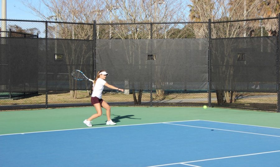 The Loyola women's tennis team won versus LSU-Shreveport and lost to LSU-Alexandria in a doubleheader Feb. 24 2018. The tennis team now has a 5-4 overall record. LOYOLA NEW ORLEANS ATHLETICS/Courtesy.