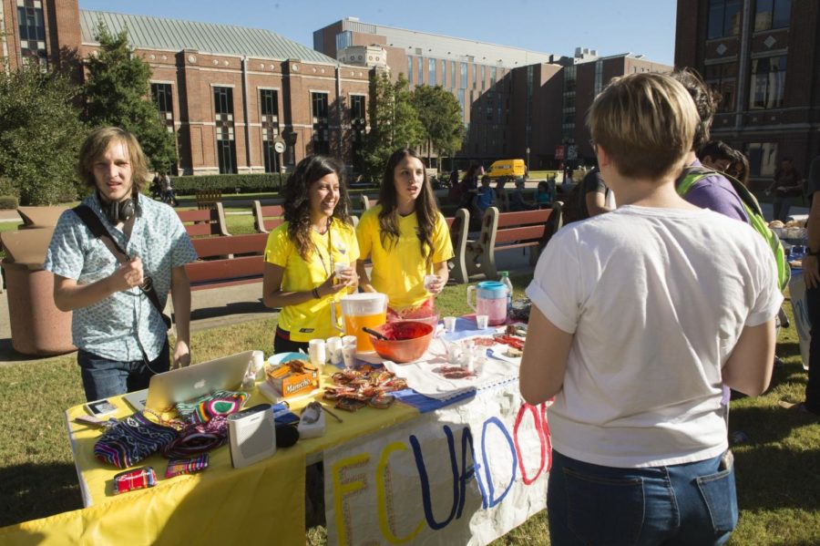Students visit Loyolas 2016 country fair which was one of the first recipients of the universitys diversity grants. The $500 grants are given out to students and organizations that propose events dedicated to promoting diversity and inclusion.
