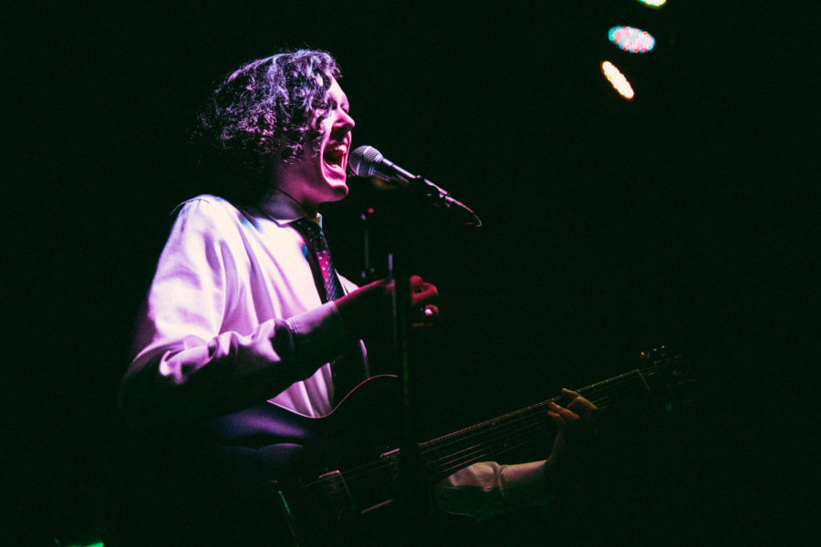 Alexander Hollins shows off his skills as both guitarist and vocalist of The Canarys. The Canarys are a a rock n roll duo, so Hollins took the Gasa Gasa stage with drummer Marco Saah. Photo credit: Julia Santos