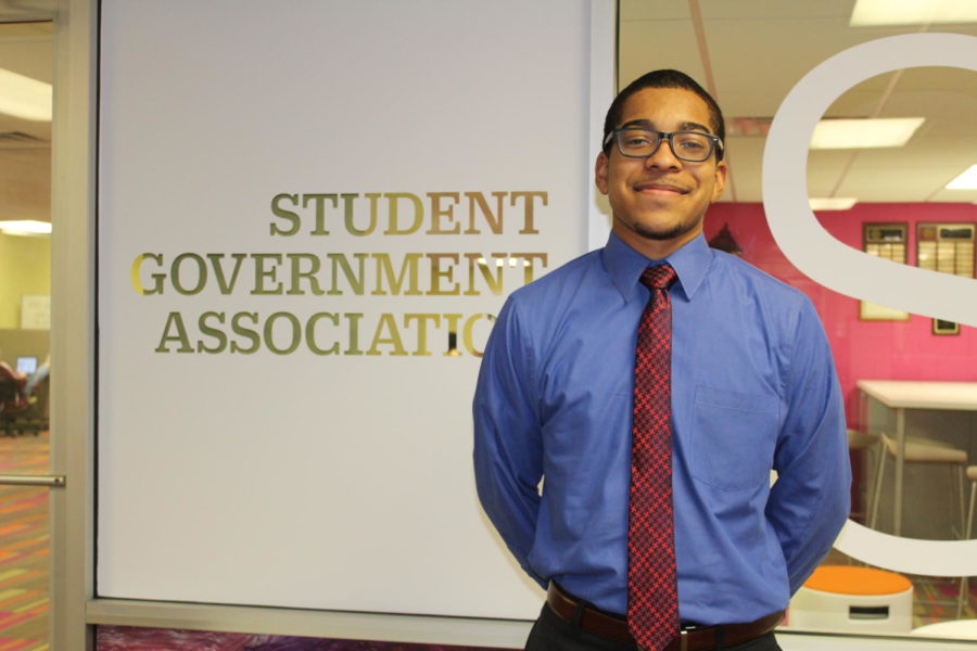 The new SGA Chief of Staff, Derrick Ransom II. Photo credit: Hannah Renton