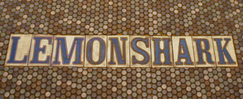 The LemonShark street tiles greet customers at the door with an authentic New Orleans vibe. Photo credit: Madison Mcloughlin