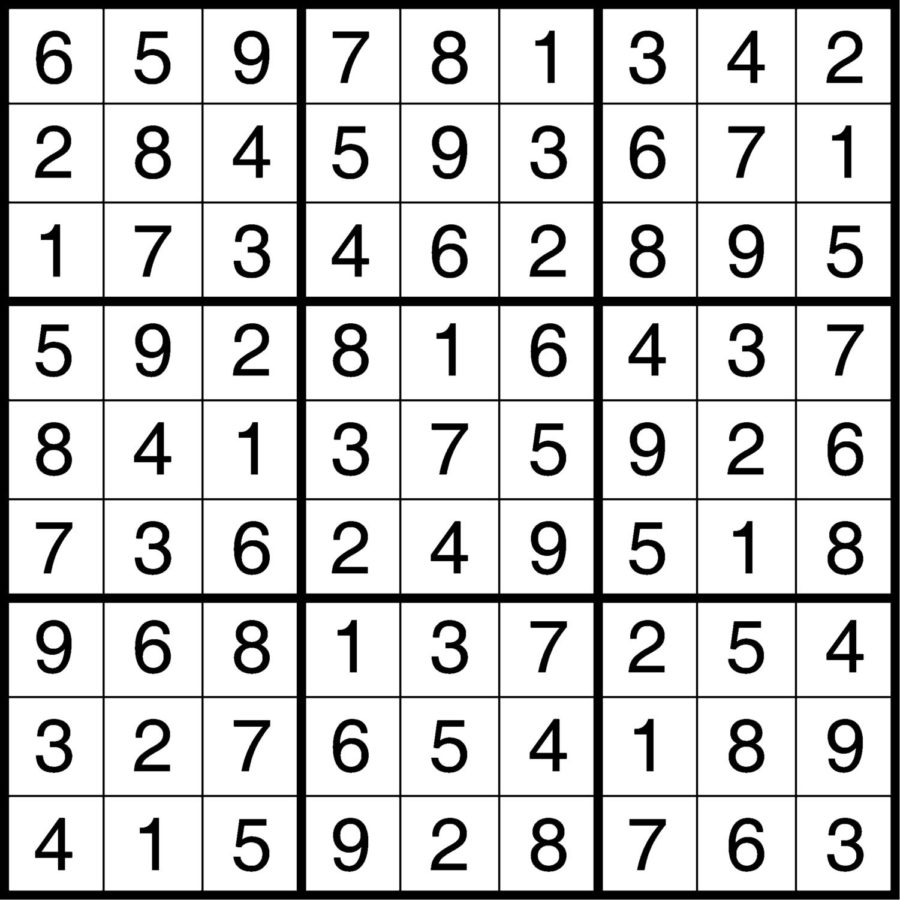 Sudoku created by Crosswords Ltd