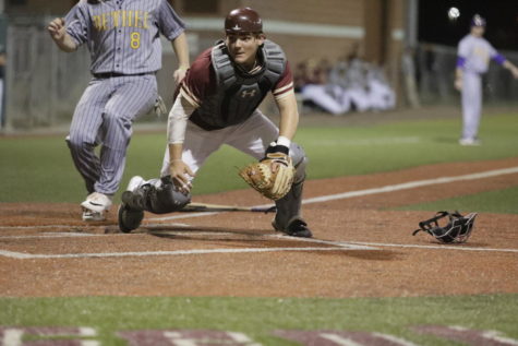 Biology sophomore Gabriel Trastoy (8) springs for a loose ball as a rival runner attempts to score. Loyola picked up their first conference win this season. Photo credit: Andres Fuentes