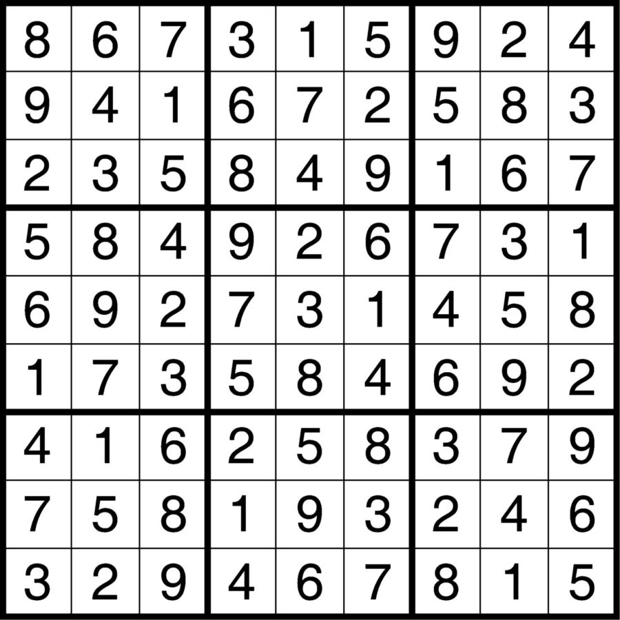 Sudoku created by Crosswords Ltd