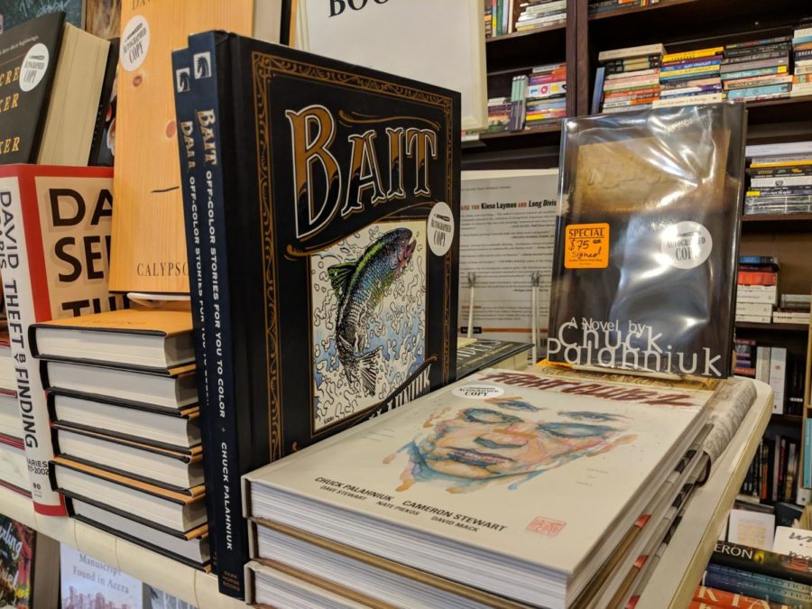 Autographed books are on display at Garden District Book Shop. Local book stores are still around and thriving, according to owners. Photo credit: Riley Katz