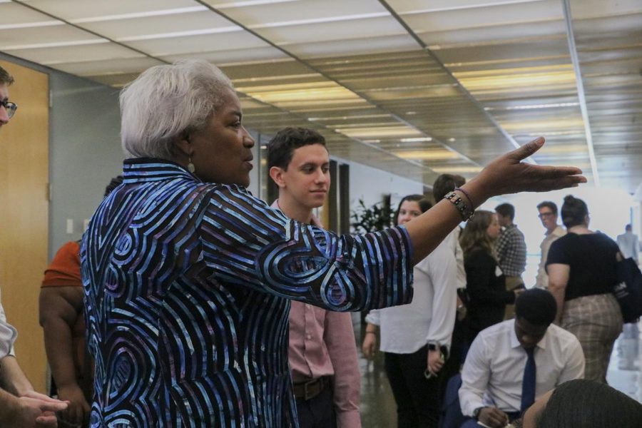 Democratic leader Donna Brazile speaks to students at the College Democrats of America Summer Convention on Sept. 7. The convention was held over the weekend at Tulane.