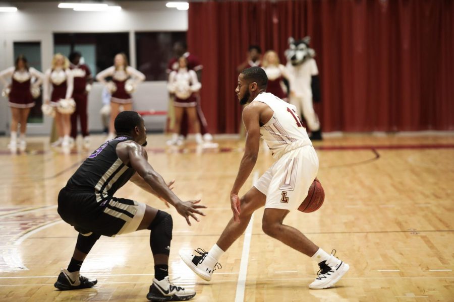 The mens basketball team beat Jesuit rival Spring Hill College 89 - 79 on Jan. 15 at home in the Den. 